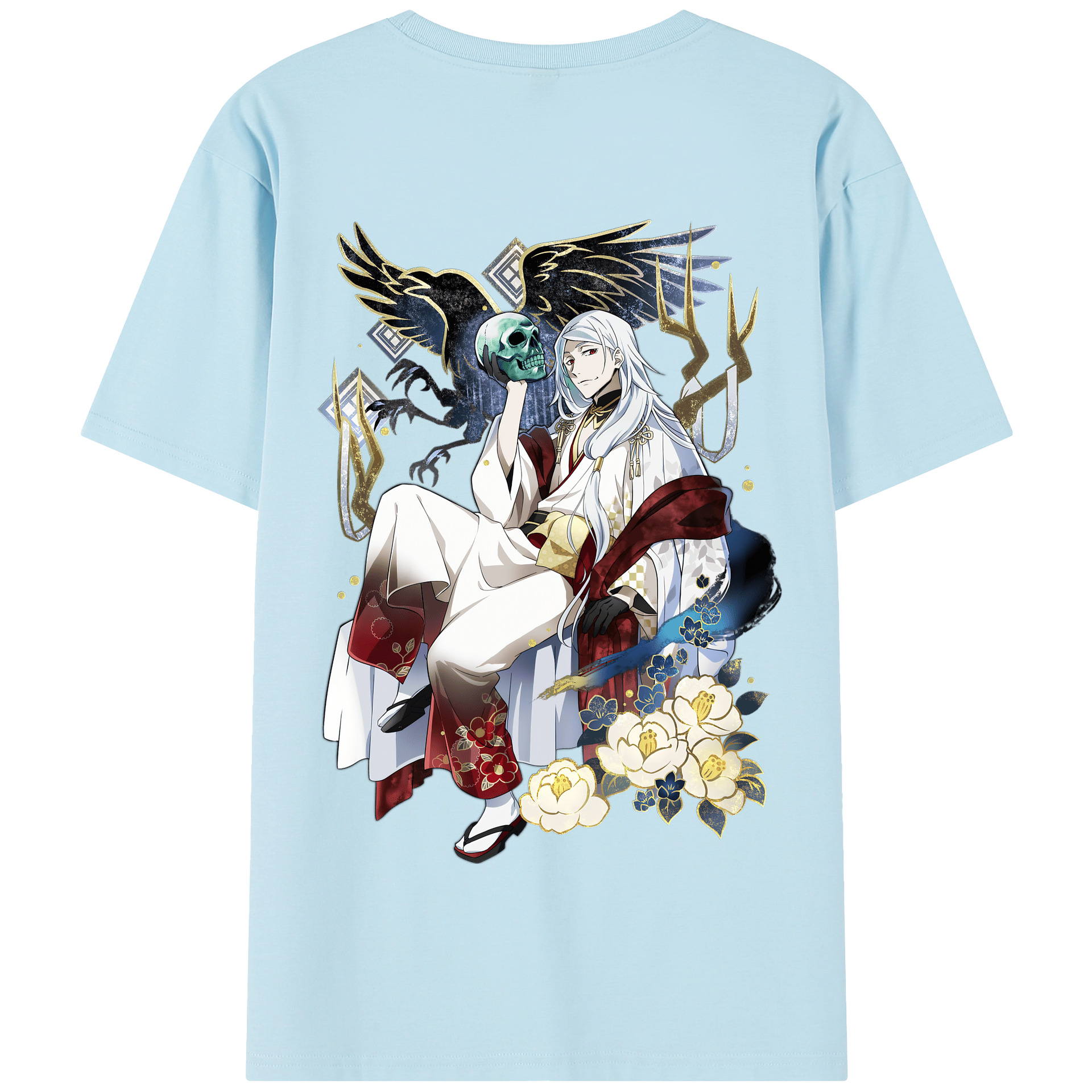 （画像用） 文豪ストレイドッグス Bungo Stray Dogs 綿100％半袖Tシャツ（背面プリント）